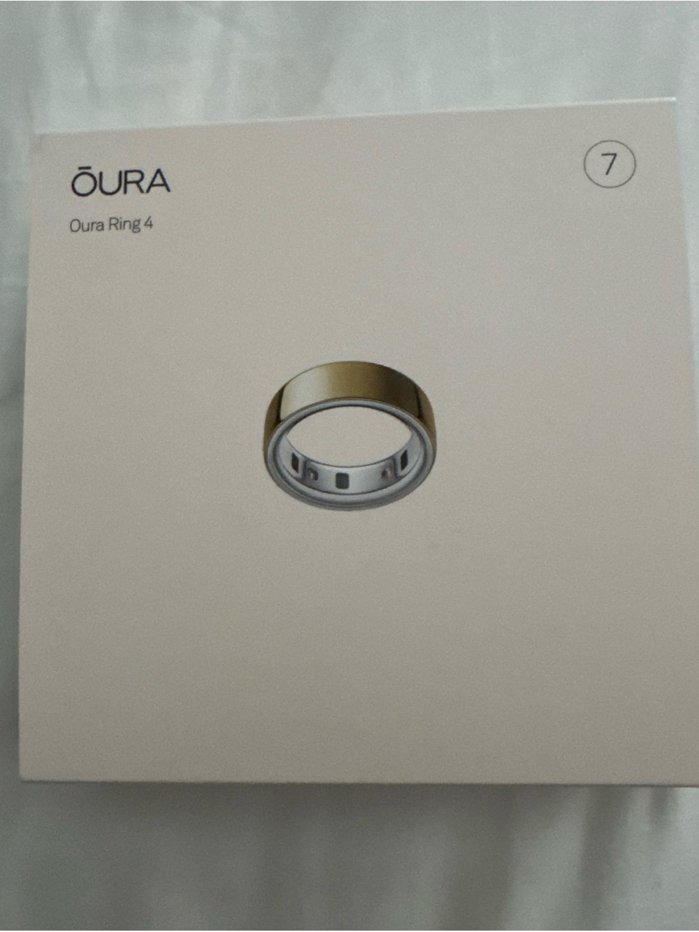 Oura Ring Gen 4 Gold - Size 7 Brand New